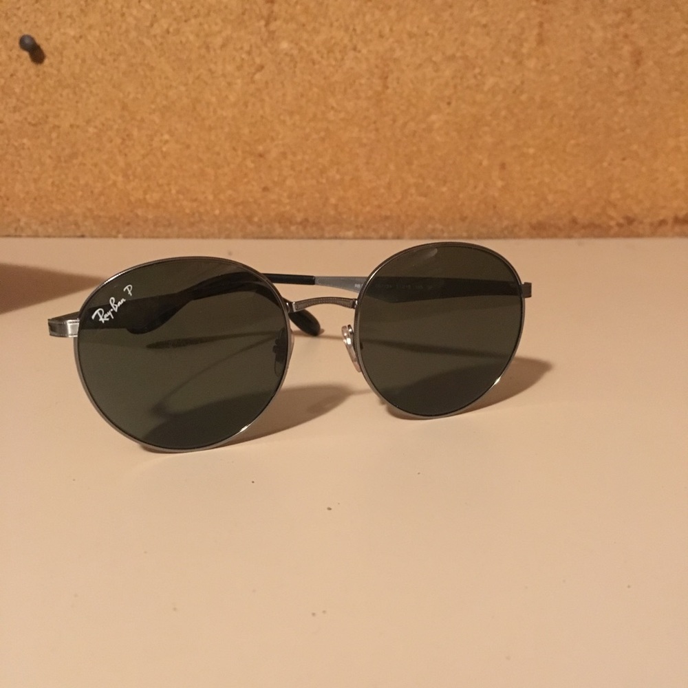 Silver Circular Raybans